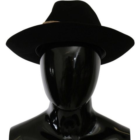 Dolce & Gabbana Dames Zwarte Brede Rand Hoed