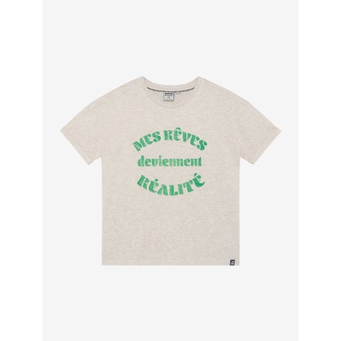 Indian Blue Jeans T-Shirt - Brede pasvorm - Light Echte melange - Indian Blue Jeans - 12 jaar (152) - T-Shirts