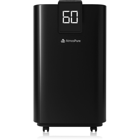 AtmosPure® Luchtontvochtiger AirDry Elite - 12L per Dag - Was-droog Functie - Luchtreiniger Perfect Voor Wasruimte, Badkamer, Woonkamer en Kelder - Zwart - Luchtontvochtiger