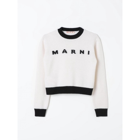 Marni Blouse - Bijgesneden - Wol - Hvd m. Zwart - Marni - 10 jaar (140) - Shirts
