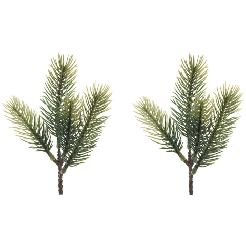 Decoris dennentakjes - 20x - groen - 23 cm - kerstversiering - kersttakjes - kerstdecoratie -