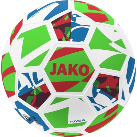 JAKO 2343 Lightbal River - Wit/Fluogroen/Rood, 290G - 3