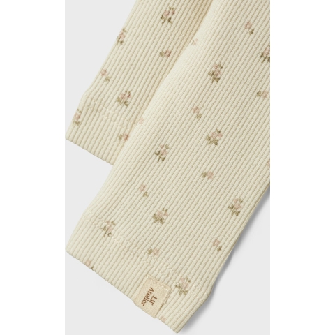 Lil' Atelier Leggings - Rib - NbfGago - Tortelduif/Flower - Lil Atelier - 1 jaar (80) - Leggings