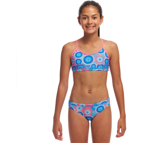 Funkita Bikini - RacerBack - UV50+ - Bundel Blue - Funkita - 12 jaar (152) - Bikinis