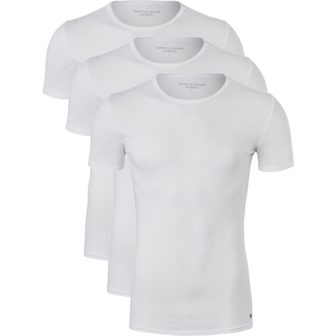 Tommy Hilfiger - T-shirt - Modern-Fit - Wit (3-pack)