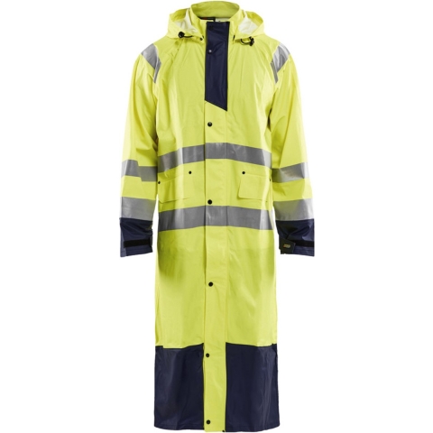 Blåkläder Regenjas High-Vis LEVEL 1 43252000 | High-Vis Geel/Marineblauw | Maat S - 7330509571286