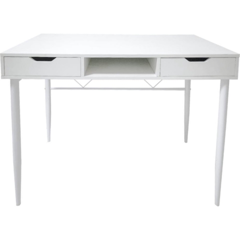VDD Bureau computertafel Stoer - sidetable hal of gang - industrieel moderne stijl - wit
