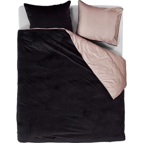 Beddinghouse Dutch Design Astro - Dekbedovertrek - Fluweel en katoensatijn - Zwart - Lits-Jumeaux 240x200/220