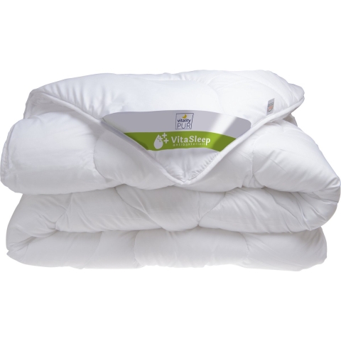 Vitality Pur Zomerdekbed - Eenpersoons 140x200 - Dun&Lichtgewicht - Ademend&Anti Allergie
