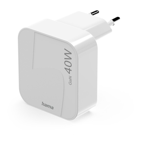 Hama USB-oplader 40 W USB-C USB PD 3.0, QC 2.0, QC 3.0 Wit Thuis GaN, USB Power Delivery (USB-PD)