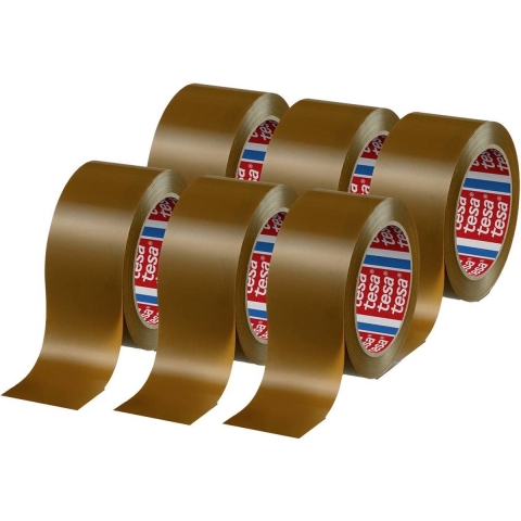 tesa tesapack 4124 PVC 04124-00096-00 Pakband tesapack 4124 Bruin (l x b) 66 m x 50 mm 6 stuk(s)