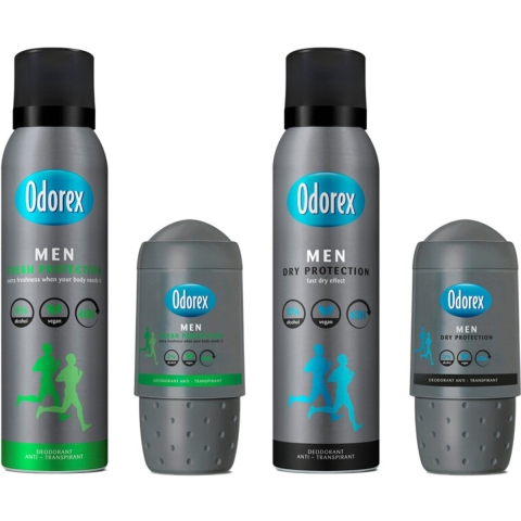 3x Odorex Deodorant Roller For Men Dry Protection 50 ml