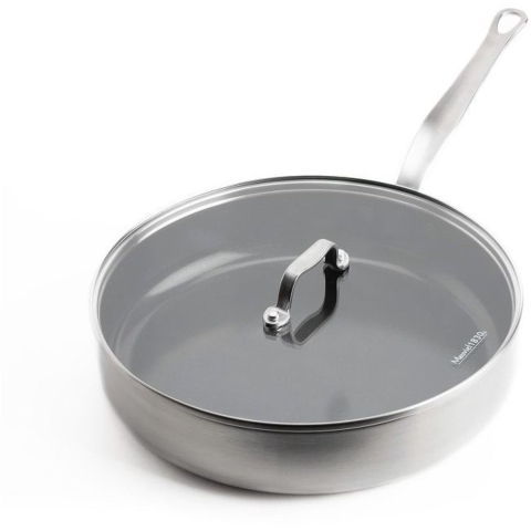 Mauviel 1830 - Hapjespan met Deksel Ø 28 cm