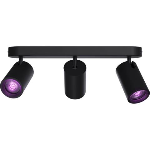 Calex Smart Plafondlamp - 3-Lichts - Dimbaar - Zwart