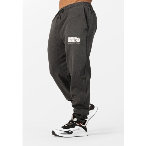 Gorilla Wear Classic Oversized Sweatpants - Donkergrijs Gemeleerd - 2XL