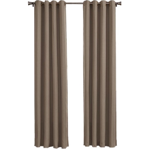 Larson Premium - Premium gordijn - Luxe thuiseditie - Met ringen - 3m x 2,7m - Taupe