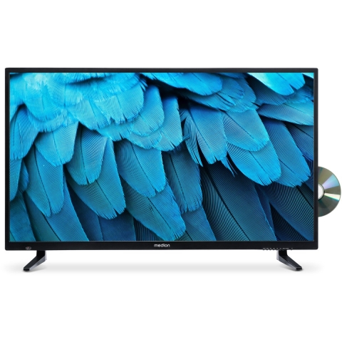 MEDION MD840001 - Full HD TV 100,3 cm (40 inch) - geïntegreerde dvd-speler triple tuner DVB-T2 DVB-C DVB-S2 2 x HDMI USB sleeptimer mediaspeler VESA CI+ - zwart