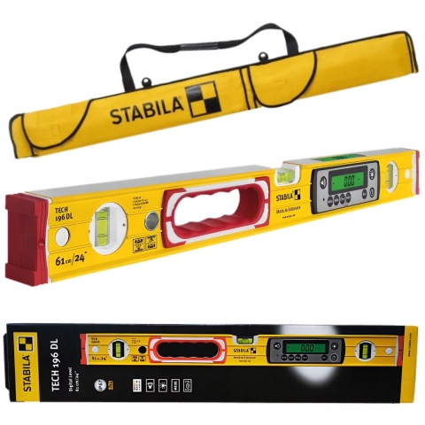 Stabila TECH 196M DL 19820 Digitale waterpas Incl. magneet, Incl. anti-slip, Incl. tas 183 cm 0.5 mm/m
