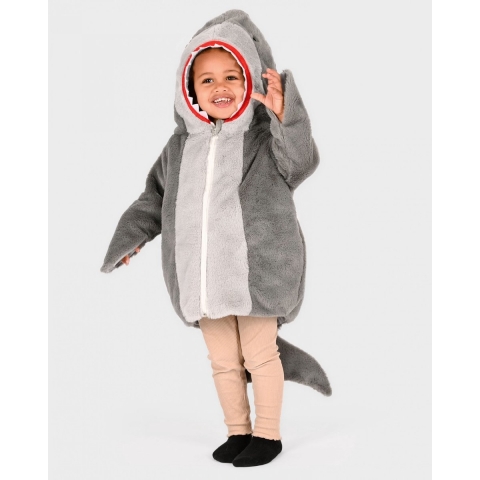 Den Goda Fen Verkleedkleren - Jas Shark - Grijs - Den Goda Fen - 2-4 jaar (92-104) - Kostuum