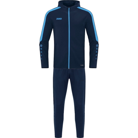 JAKO M9423 Polyesterpak Met Kap Power - Marine/Hemelsblauw - 3XL