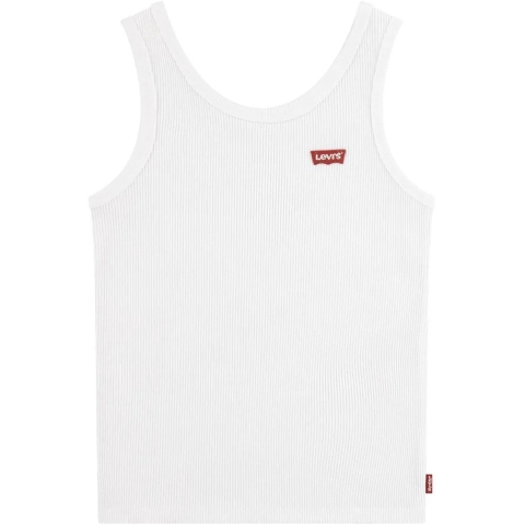 Levis Tanktop - Rib - Bright White - Levis - 12 jaar (152) - T-Shirts