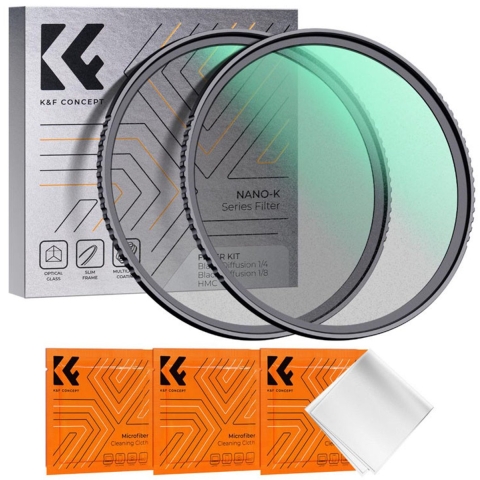 K&F Concept 1/4+1/8 Black Mist Filter Set Nano K - 72mm
