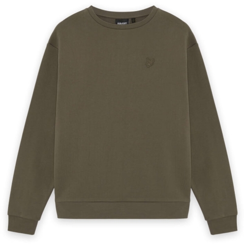 Lyle & Scott Sweatshirt - Khaki Ash - Lyle & Scott - 14-15 jaar (164-170) - Sweatshirt