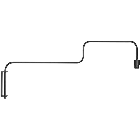 Steinhauer - wandlamp - Bloeba - zwart - metaal - losse armatuur - E27 - 4142ZW