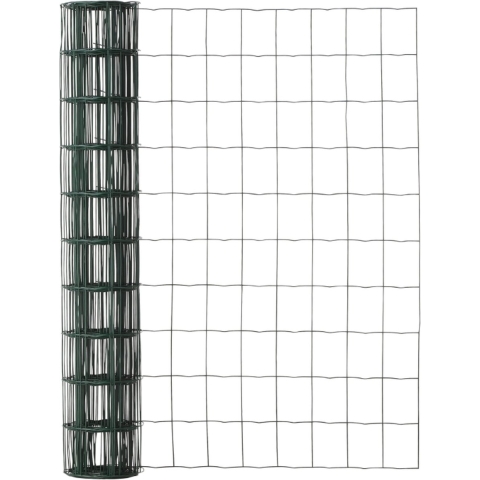 Handson Tuingaas - Tuingaas rol - Geplastificeerd staal - 100 cm hoog - 10 m lang - Groen (1 rol)