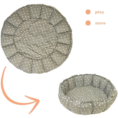 Play&Go Speelmat - 3-in-1 - Ø130 cm - Bloei Birds - Play&Go - OneSize - Speelmat