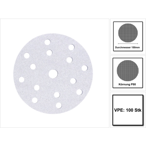 Basecut Schuurschijven 150 mm | 100 ST | P80