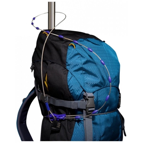 Pacsafe 10520999 Kabelslot Zwart, Blauw, RVS Cijferslot