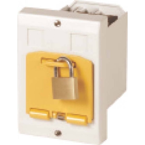 Eaton E-PKZ01-SVB 281635 Lege behuizing Inbouw, Uitschakelbaar (l x b x h) 80 x 85 x 129 mm Grijs, Geel 1 stuk(s)