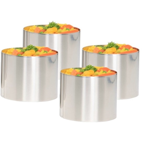 Cosy & Trendy Garneerringen/serveerringen - 18x - RVS - 7 cm -