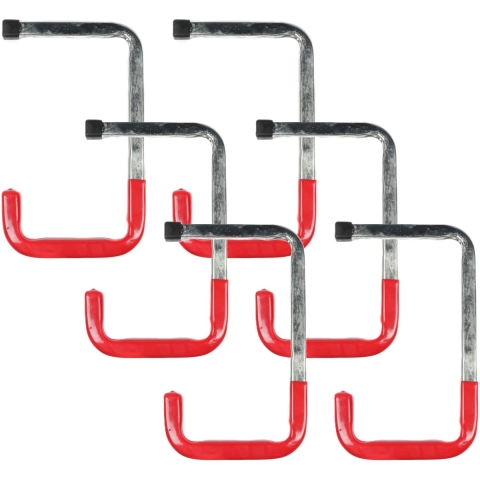 Benson ophanghaak - 6x stuks - gereedschapshaak - metaal - schuur / werkplaats -