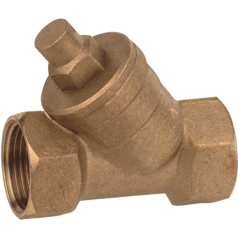 Kirchhoff Rood messing terugslagklep, 1"IT x 1"IT x 1", met veer - 989197355