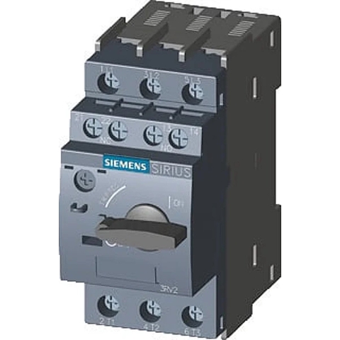 Siemens 3RV2011-0HA15 Vermogensschakelaar 1 stuk(s) Instelbereik (stroomsterkte): 0.55 - 0.8 A Schakelspanning (max.): 690 V/AC (b x h x d) 45 x 97 x 97 mm