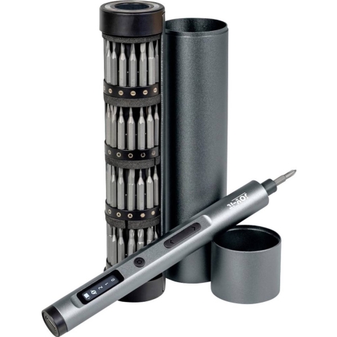 Joy-it WE-0004 S2-SET-Drehmoment Gereedschapsset Accu-multitool, Accu-LED-lamp In opbergdoos