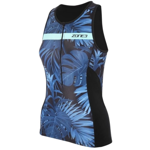 Dames mouwloze triatlon top Zone3 Activate+ Tropical Palm