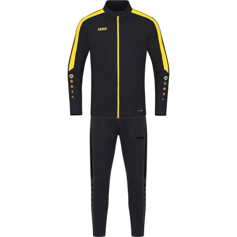 JAKO M9123K Trainingspak Polyester Power Kids - Zwart/Citroen - 116