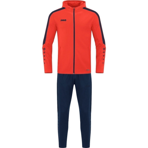 JAKO M9423K Polyesterpak Met Kap Power Kids - Flame/Marine - 152