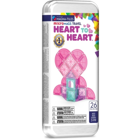 Magna-Tiles MicroMAGS Reisset Heart tot Heart 26 stuks