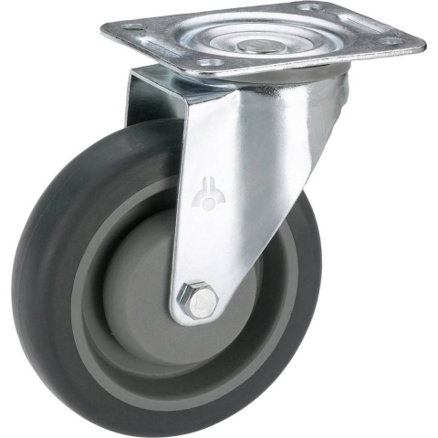 dörner + helmer 715565F Zwenkwiel Wieldiameter: 100 mm Draagvermogen (max.): 150 kg 1 stuk(s)