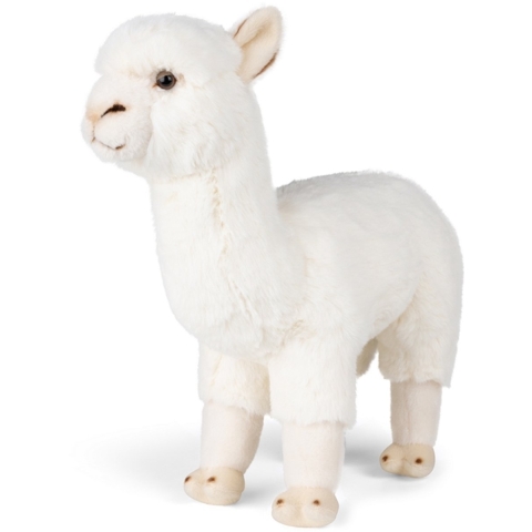 Bon Ton Toys Knuffel - 31 cm - WWF ECO Alpaca - Wit - Bon Ton Toys - OneSize - Knuffel