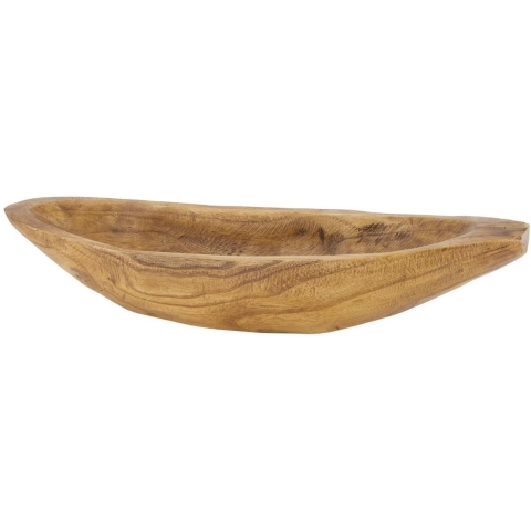 Schaal ovaal hout 58x14x9cm