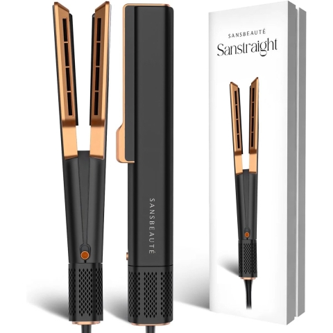 Sansbeauté® Sanstraight Stijltang Wet-to-Dry - 2 in 1 - Haardroger & Stijltangen - Coldshot - 80℃ t/m 140℃ - Alternatief Stoomstijltang