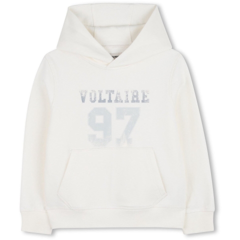 Zadig & Voltaire Hoodie - Off White m. Print - Zadig & Voltaire - 12 jaar (152) - Hoodie