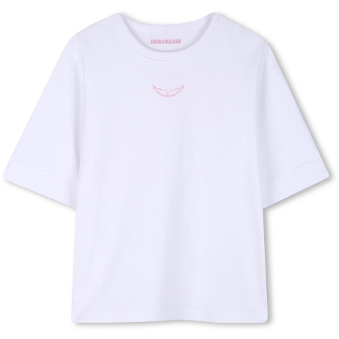 Zadig & Voltaire T-Shirt - Wit m. Print - Zadig & Voltaire - 14 jaar (164) - T-Shirts