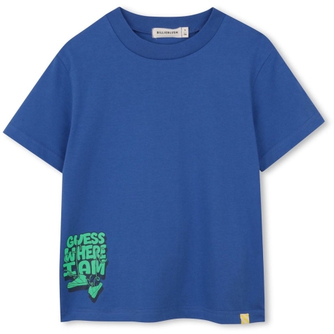 Billieblush T-Shirt - Blauw m. Print - Billieblush - 8 jaar (128) - T-Shirts