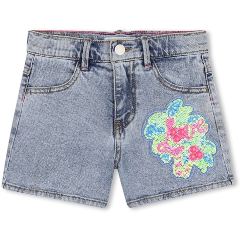 Billieblush Shorts - Denim - Stone m. Pailletten - Billieblush - 10 jaar (140) - Shorts